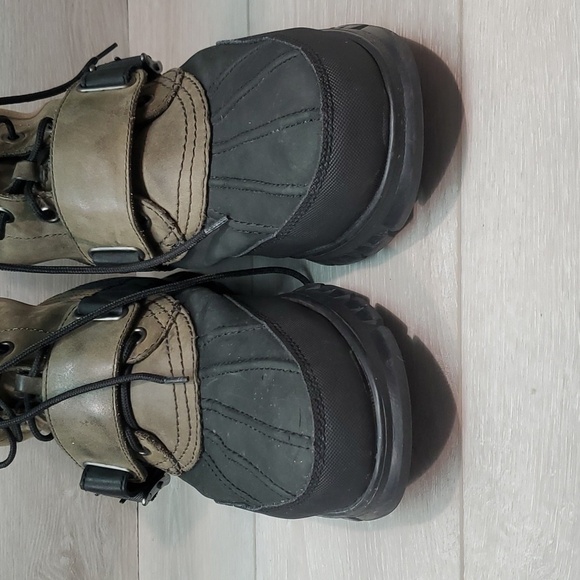 Polo by Ralph Lauren Mens Varick Leather High Top military boots shoes sz 10.5D - Picture 4 of 13
